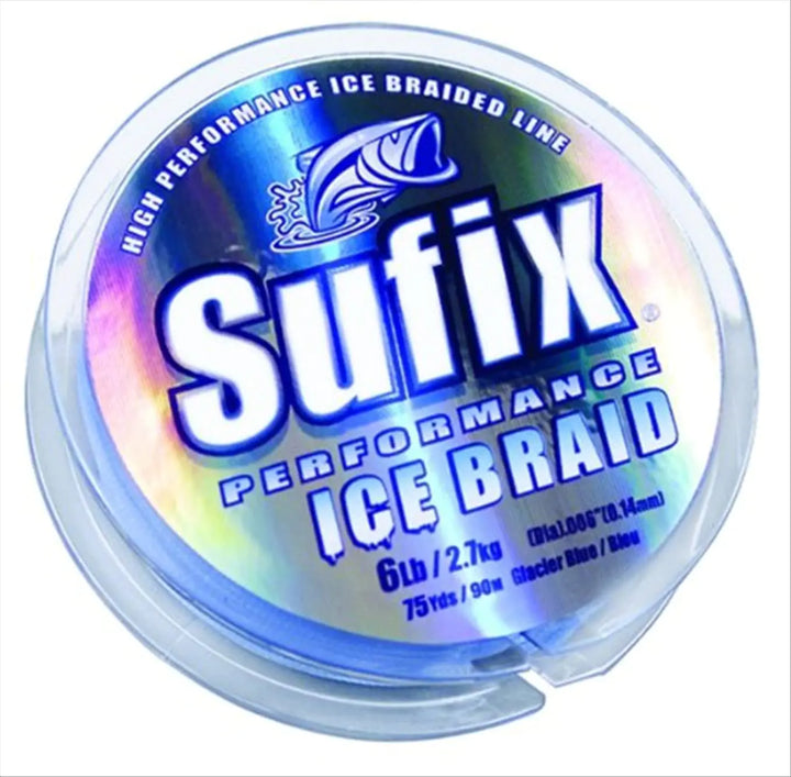 Sufix Ice Braid 20 lb (Glacier Blue Size- 75 YD Spool)