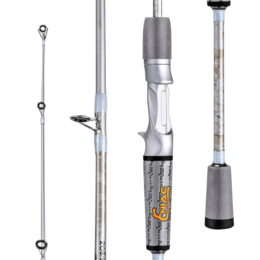 Sougayilang Fishing Pole IM6 Graphite Spinning Rod & Casting Rod - Two Pieces SuperPolymer Handle Fishing Rod for Bass Fishing - Casting- 66"
