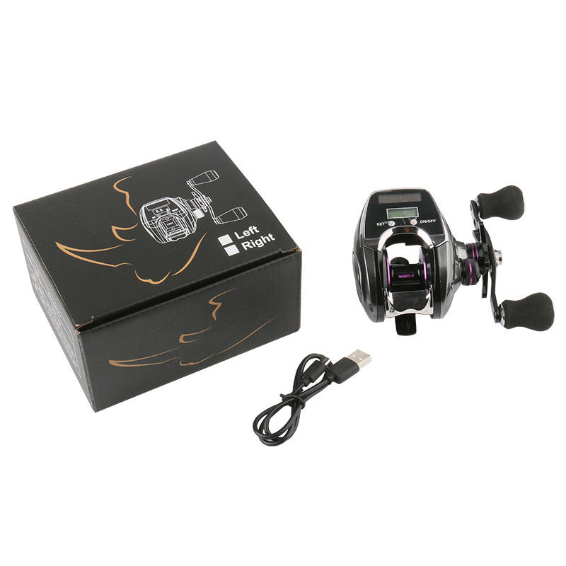 Line Counter Fishing Tackle Gear Fishing Reel Left Or Right Hand Low Profile Linedigital Display Fishing Gear